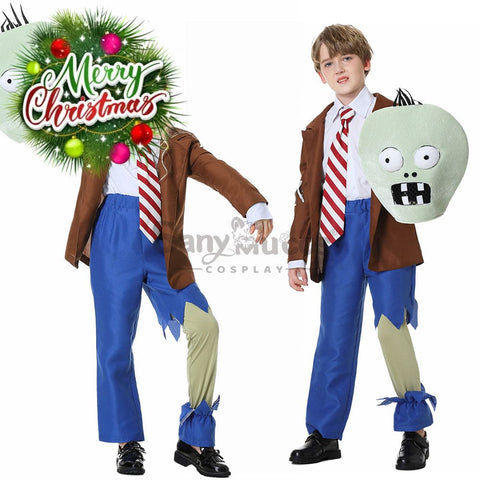 【In Stock】Game Plants Vs. Zombies Cosplay Zombie Costume Kids Costumes