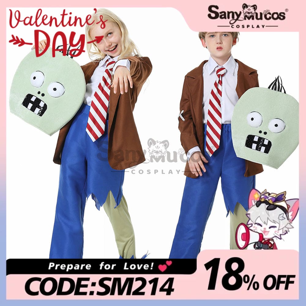 【In Stock】Game Plants Vs. Zombies Cosplay Zombie Costume Kids Costumes