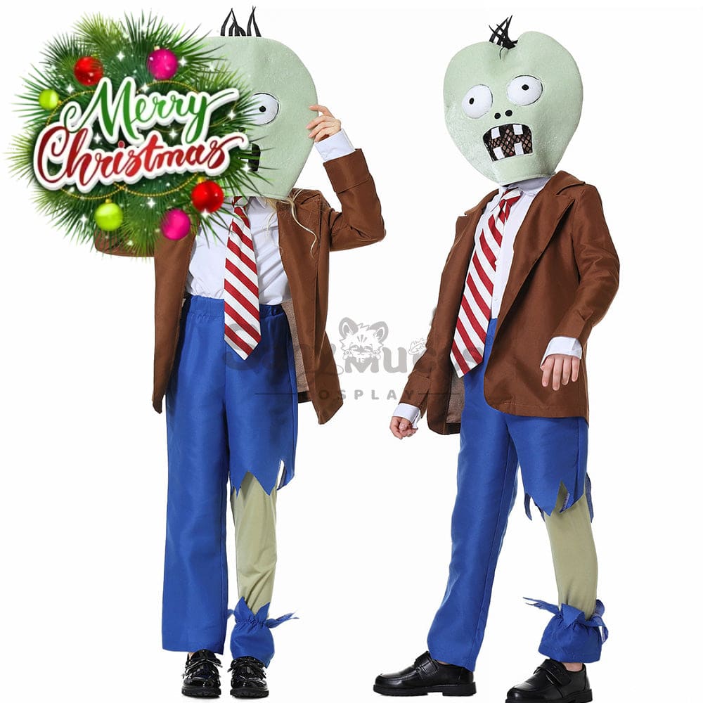 【In Stock】Game Plants Vs. Zombies Cosplay Zombie Costume Kids Costumes