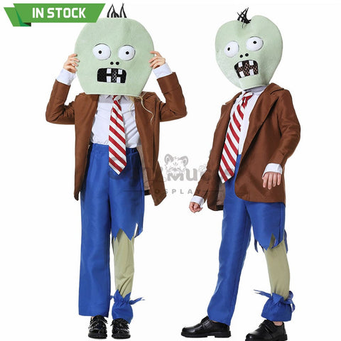 【In Stock】Game Plants Vs. Zombies Cosplay Zombie Costume Kids Costumes