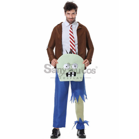 【In Stock】Game Plants Vs. Zombies Cosplay Zombie Costume Male Costumes