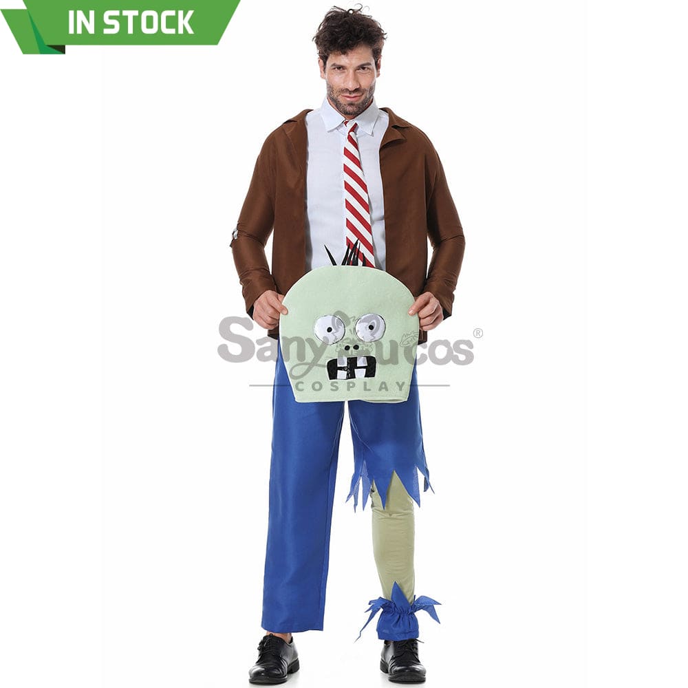 【In Stock】Game Plants Vs. Zombies Cosplay Zombie Costume Male Costumes