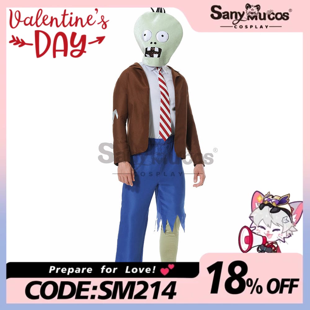 【In Stock】Game Plants Vs. Zombies Cosplay Zombie Costume Male Costumes