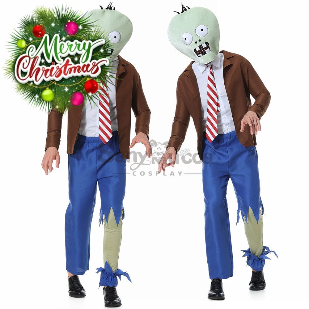 【In Stock】Game Plants Vs. Zombies Cosplay Zombie Costume Male Costumes