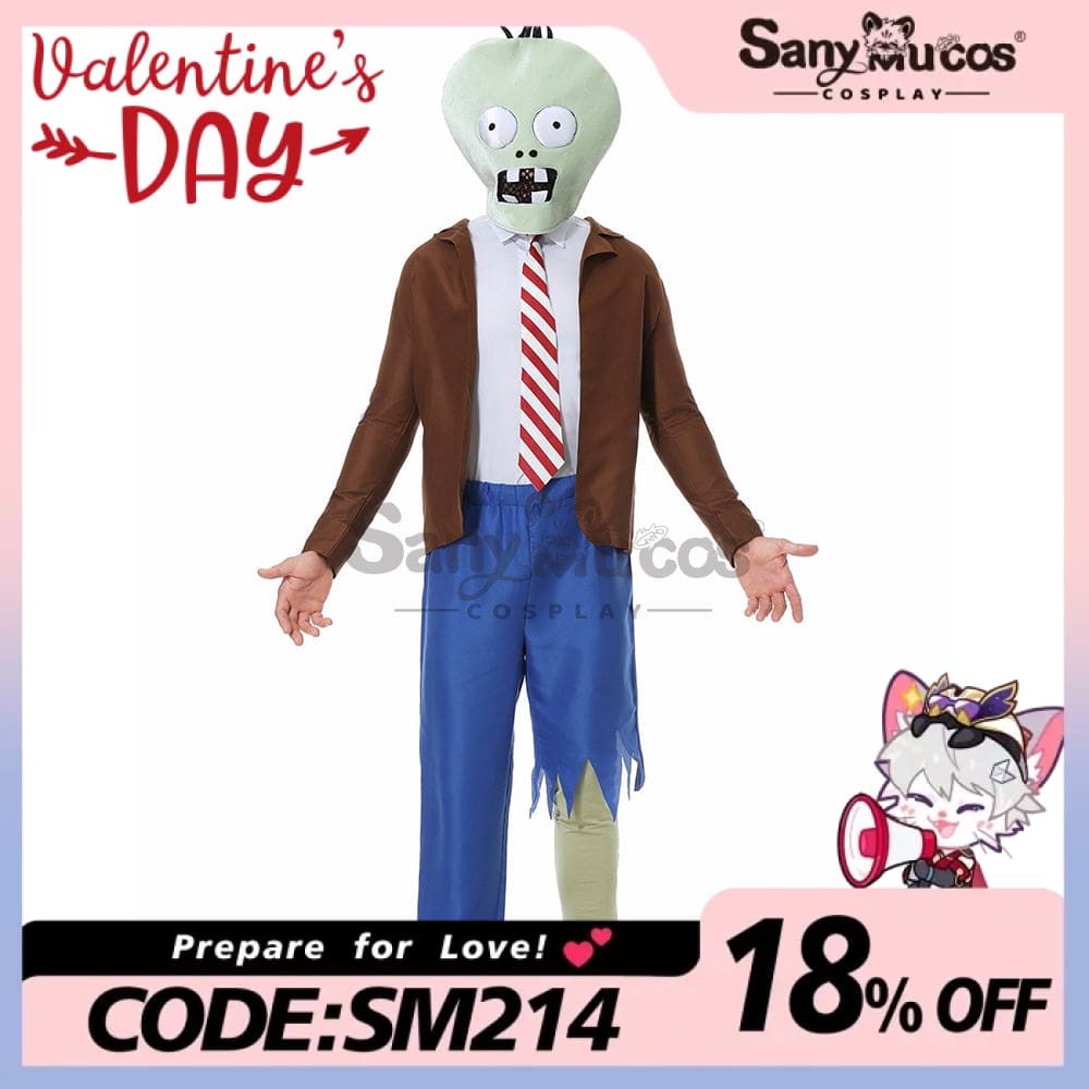 【In Stock】Game Plants Vs. Zombies Cosplay Zombie Costume Male Costumes