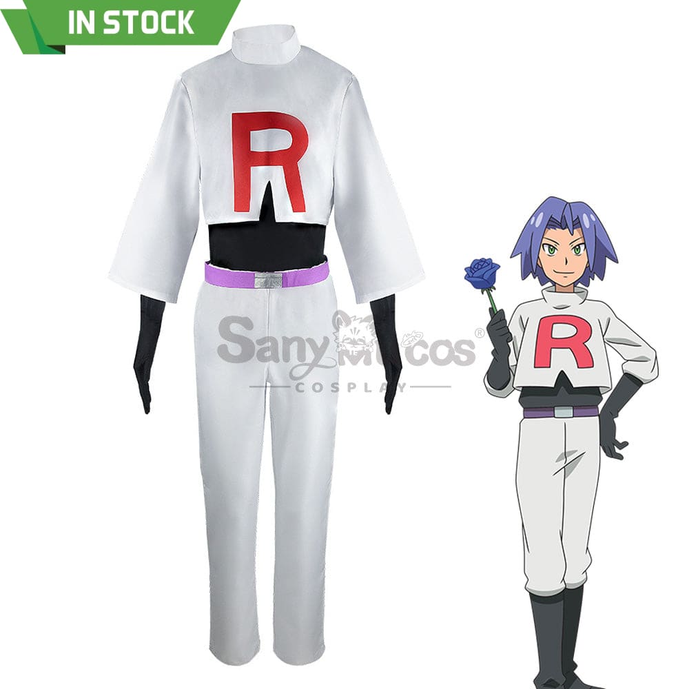 【In Stock】Game Pokemon Scarlet And Violet Cosplay James Costume Costumes