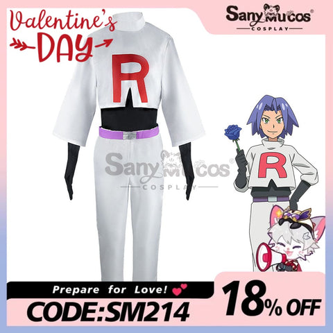 【In Stock】Game Pokemon Scarlet And Violet Cosplay James Costume Costumes