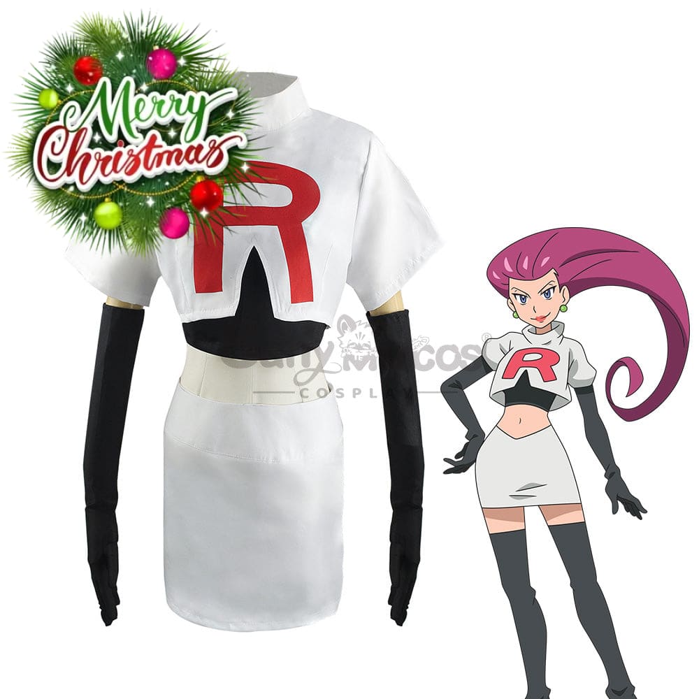 【In Stock】Game Pokemon Scarlet And Violet Cosplay Jessie Costume Costumes