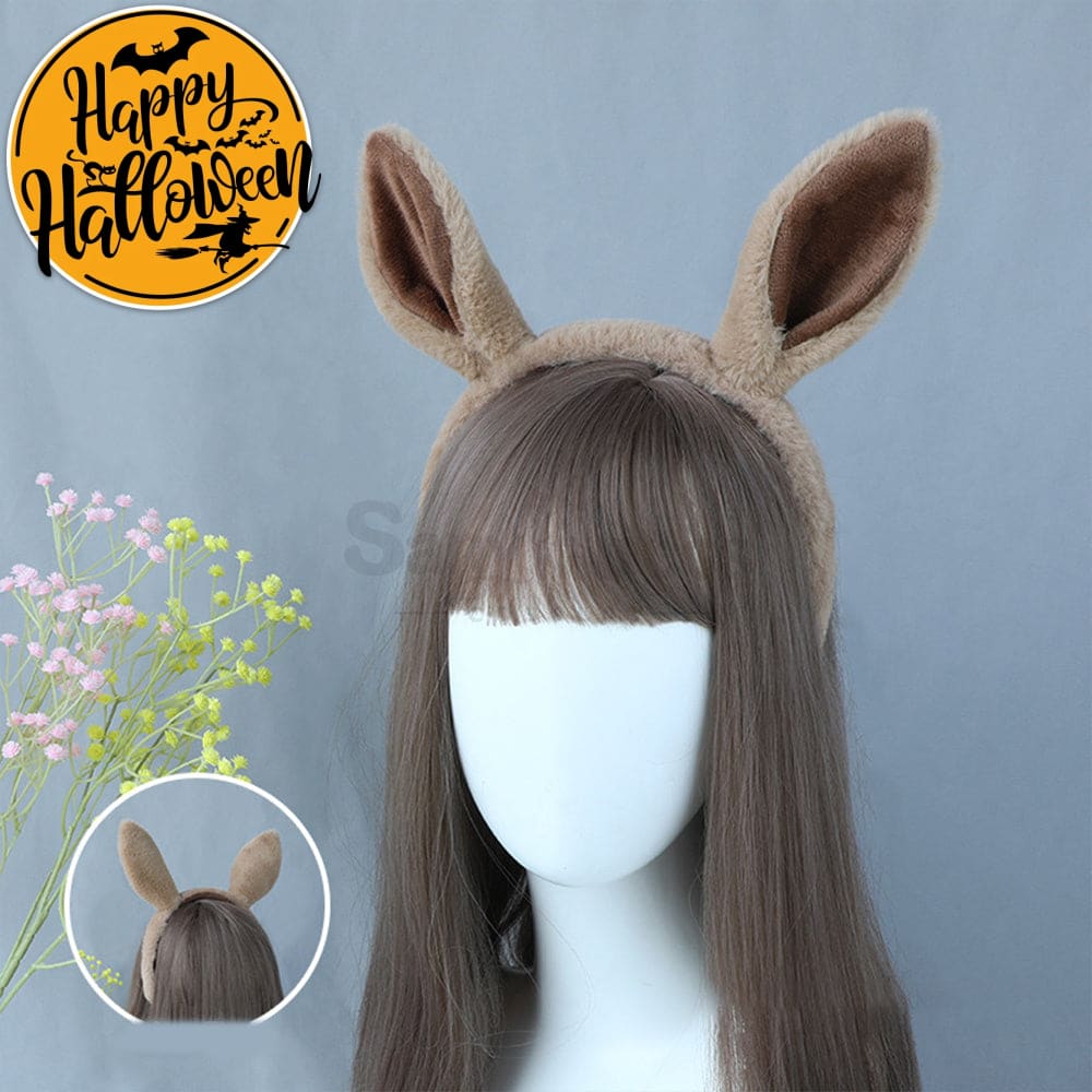 【In Stock】Game Pretty Derby Cosplay Horse Ears Hairband Props Dark Tan Prop