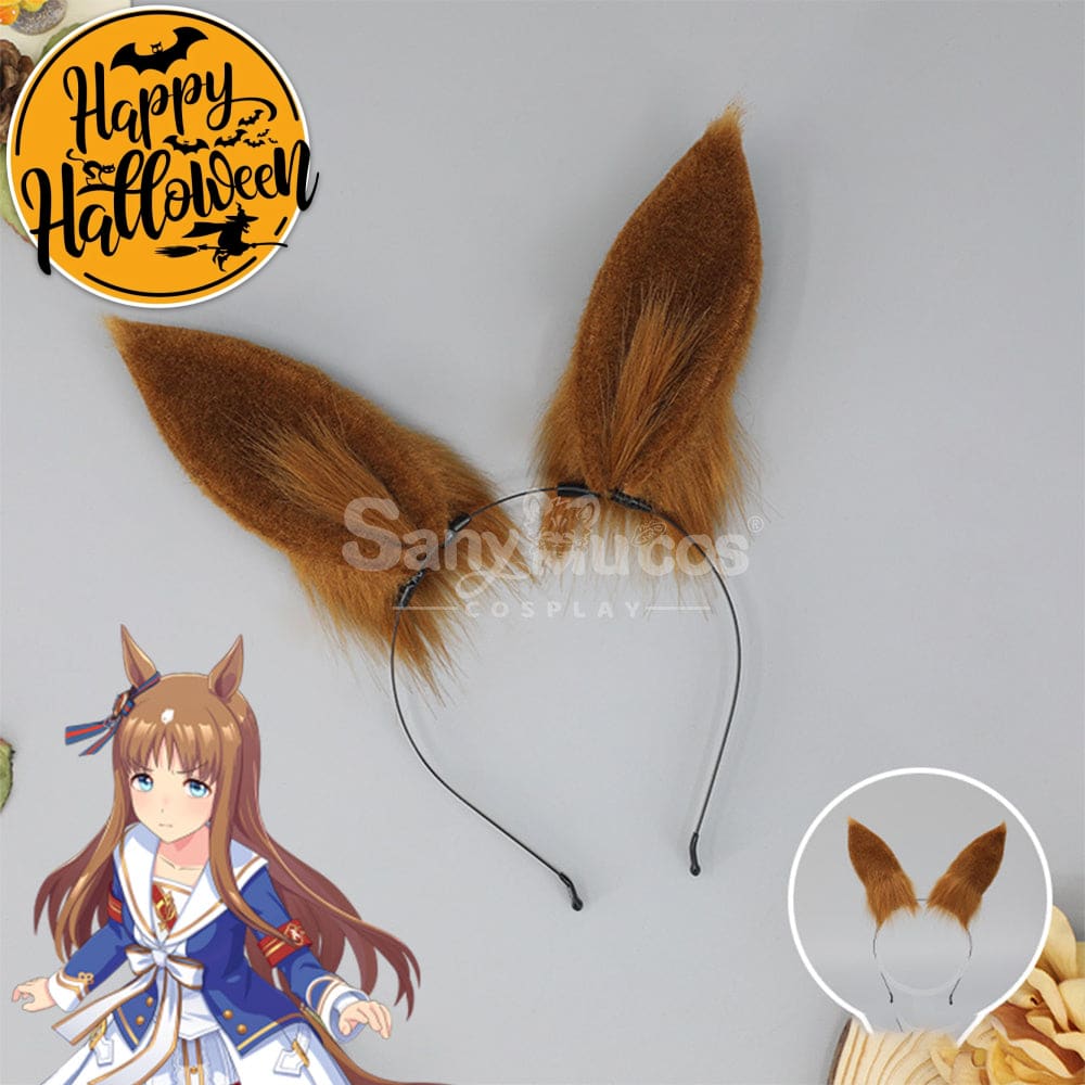 【In Stock】Game Pretty Derby Cosplay Horse Ears Hairband Props Grass Wonder Prop