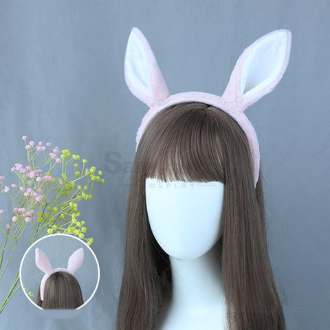 【In Stock】Game Pretty Derby Cosplay Horse Ears Hairband Props Light Pink Prop