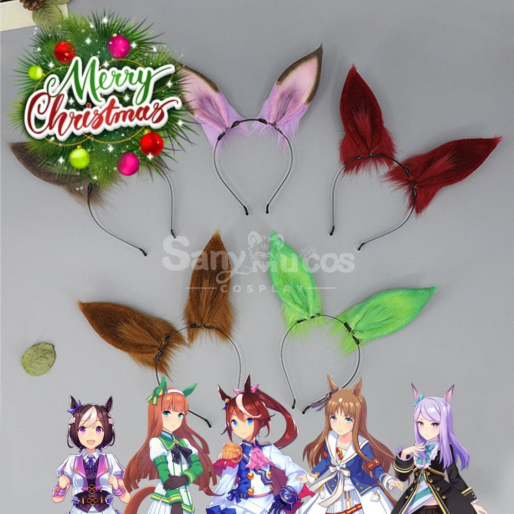 【In Stock】Game Pretty Derby Cosplay Horse Ears Hairband Props Prop