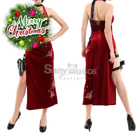 【In Stock】Game Resident Evil 4 Remake Cosplay Ada Wong Cheongsam Costume Costumes