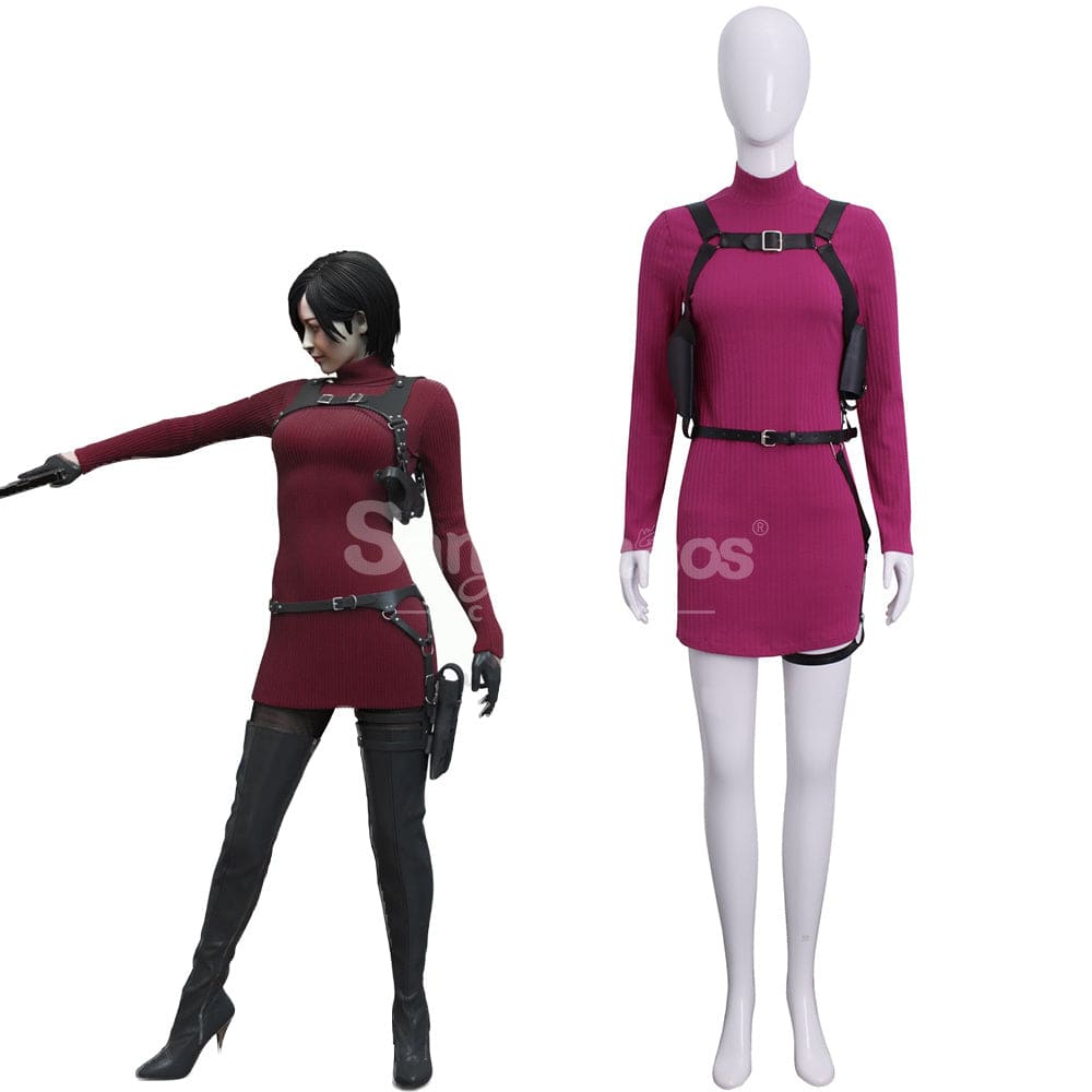 【In Stock】Game Resident Evil 4 Remake Cosplay Ada Wong Sweater Cosplay Costume Cosplay Costumes