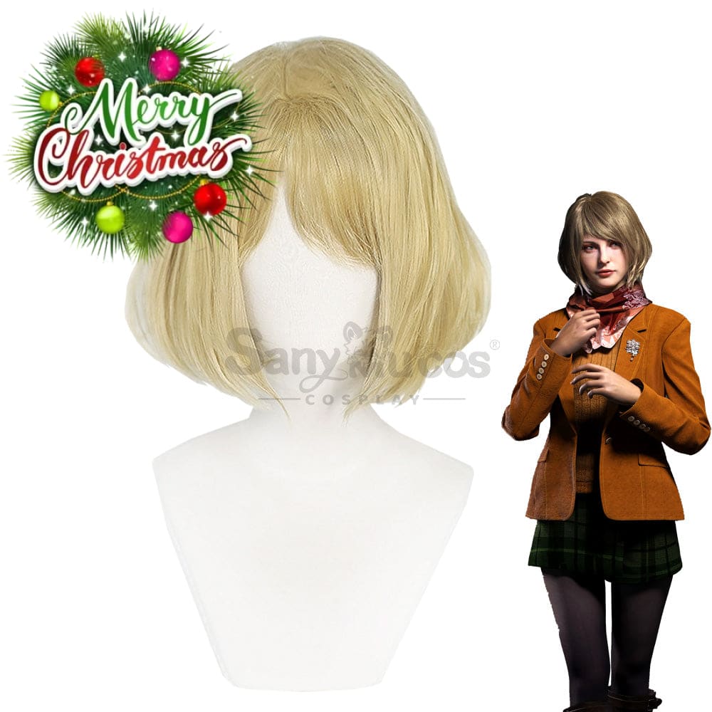 【In Stock】Game Resident Evil 4 Remake Cosplay Ashley Graham Wig Wigs