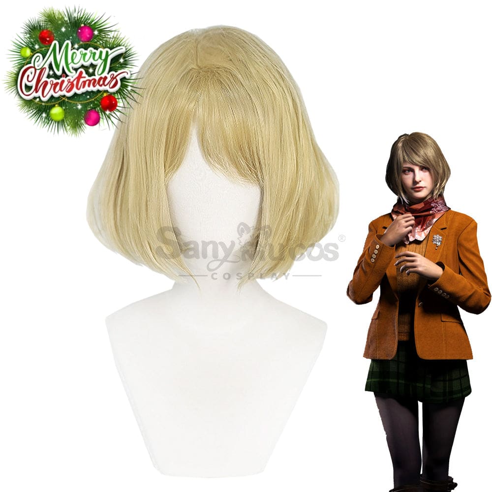 【In Stock】Game Resident Evil 4 Remake Cosplay Ashley Graham Wig Wigs