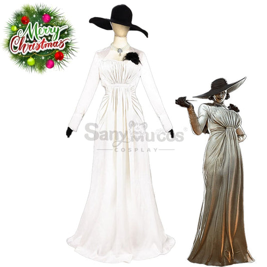 【In Stock】Game Resident Evil 8 Cosplay Alcina Dimitrescu Costume Costumes 1000