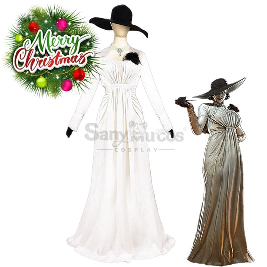 【In Stock】Game Resident Evil 8 Cosplay Alcina Dimitrescu Costume Costumes 1000