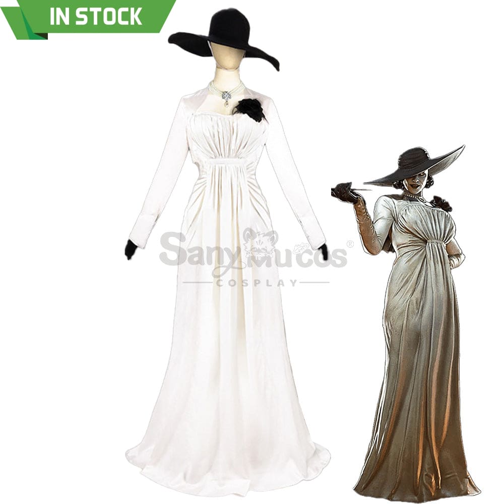 【In Stock】Game Resident Evil 8 Cosplay Alcina Dimitrescu Costume Costumes