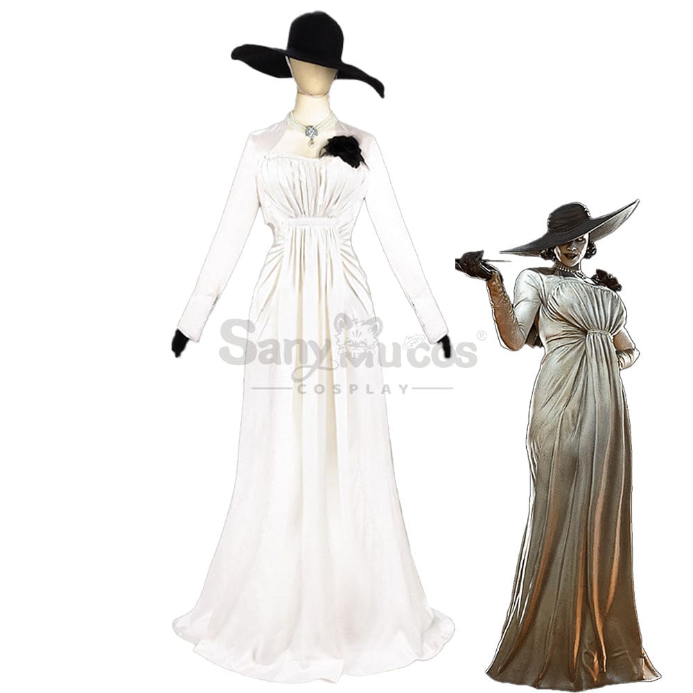 【In Stock】Game Resident Evil 8 Cosplay Alcina Dimitrescu Costume Costumes