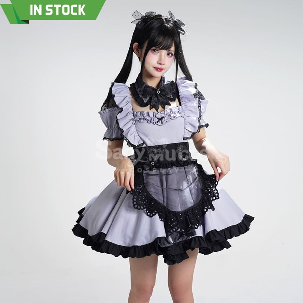 【In Stock】Game Shirogane Maid Club Cosplay Cute Maid Series Cosplay Costume Blue / S Cosplay Costumes