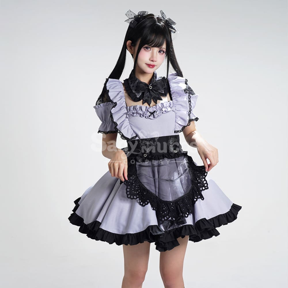【In Stock】Game Shirogane Maid Club Cosplay Cute Maid Series Cosplay Costume Blue / S Cosplay Costumes