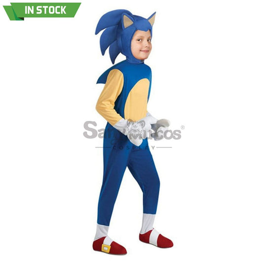 【In Stock】Game Sonic The Hedgehog Cosplay Costume Kid Size Costumes 1000