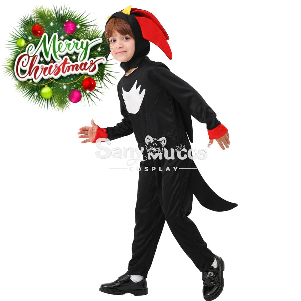 【In Stock】Game Sonic The Hedgehog Cosplay Main Characters Costume Kid Size Shadow / S Costumes