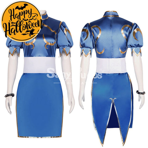 【In Stock】Game Street Fighter Cosplay Chun-Li Costume Plus Size Costumes