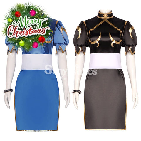 【In Stock】Game Street Fighter Cosplay Chun-Li Costume Plus Size Costumes