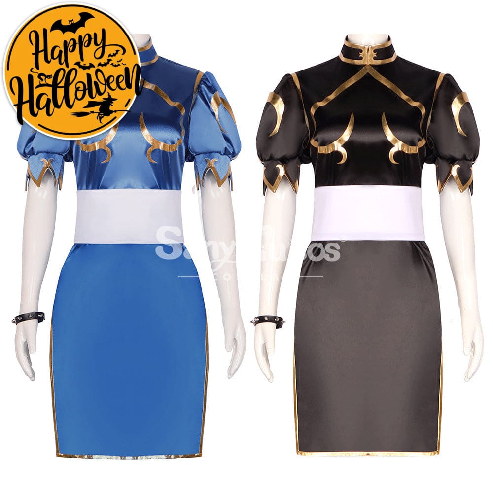 【In Stock】Game Street Fighter Cosplay Chun-Li Costume Plus Size Costumes