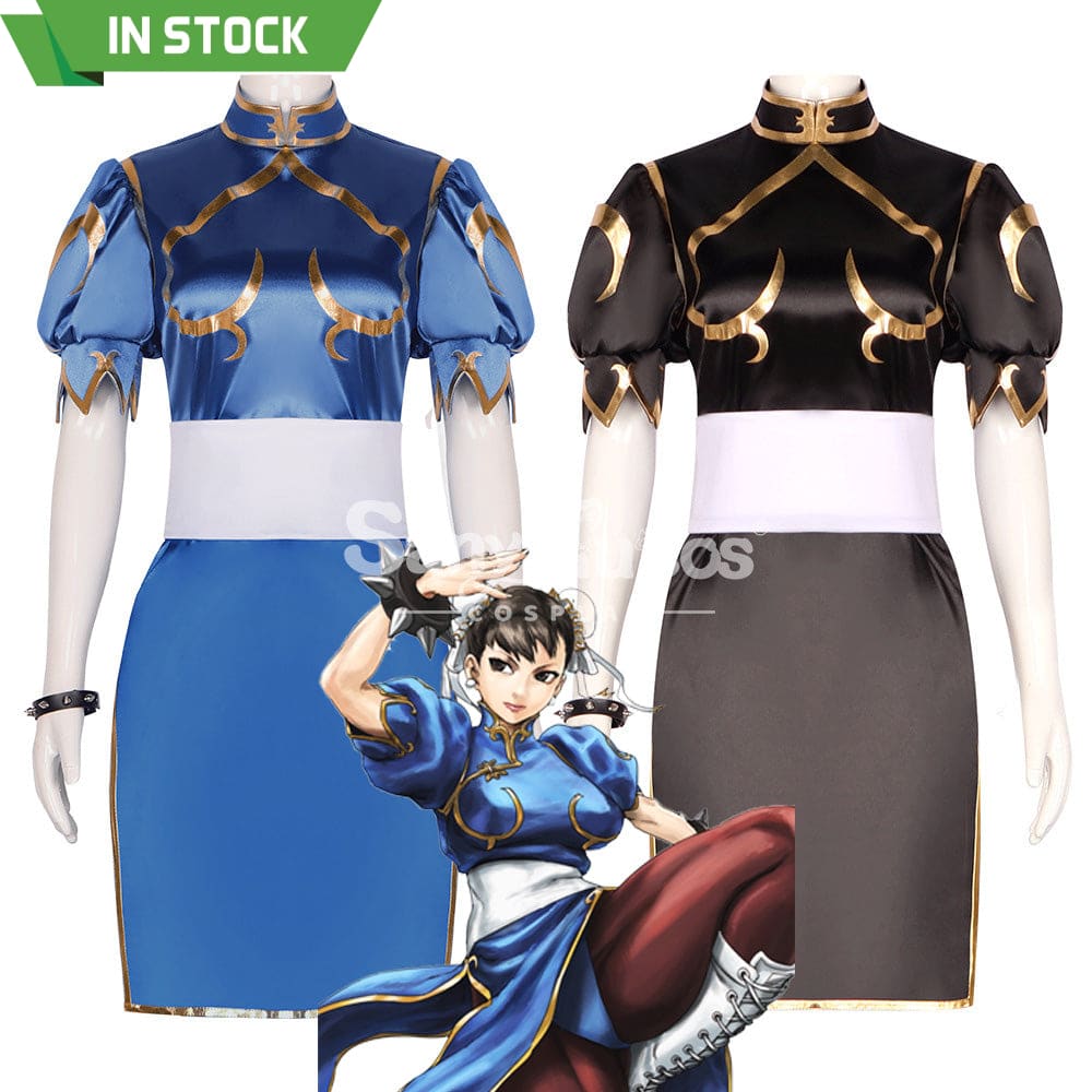 【In Stock】Game Street Fighter Cosplay Chun-Li Costume Plus Size Costumes