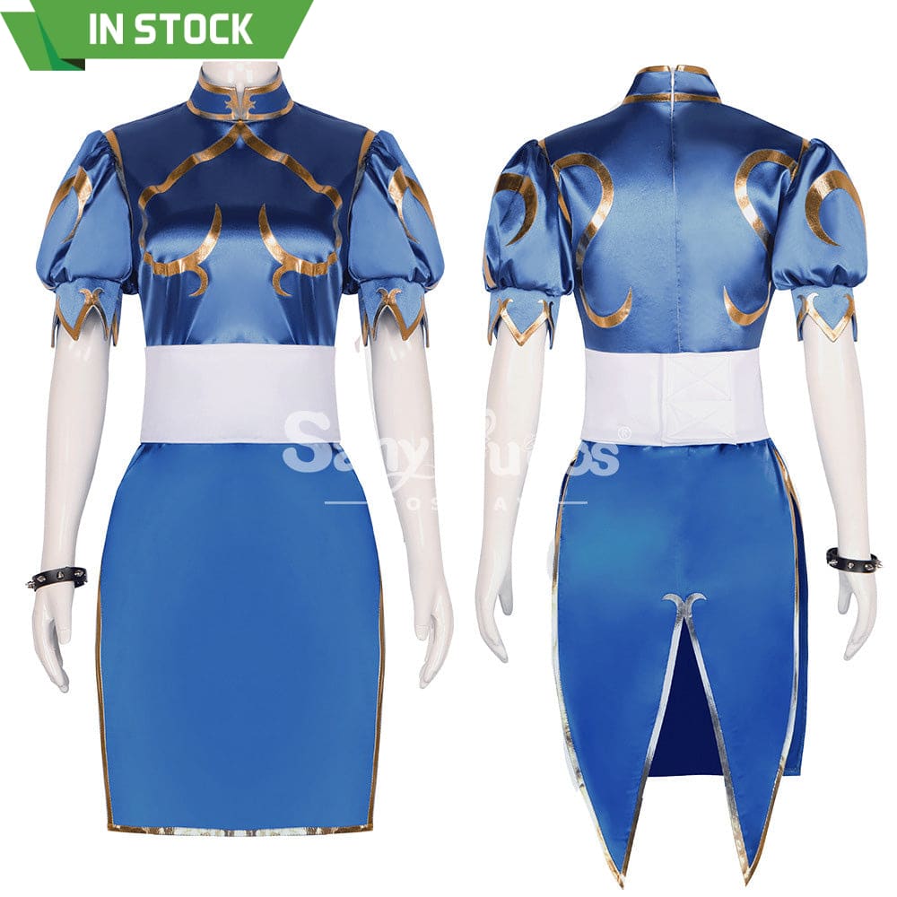 【In Stock】Game Street Fighter Cosplay Chun-Li Costume Plus Size Costumes