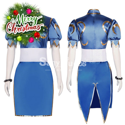 【In Stock】Game Street Fighter Cosplay Chun-Li Costume Plus Size Costumes