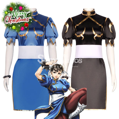 【In Stock】Game Street Fighter Cosplay Chun-Li Costume Plus Size Costumes