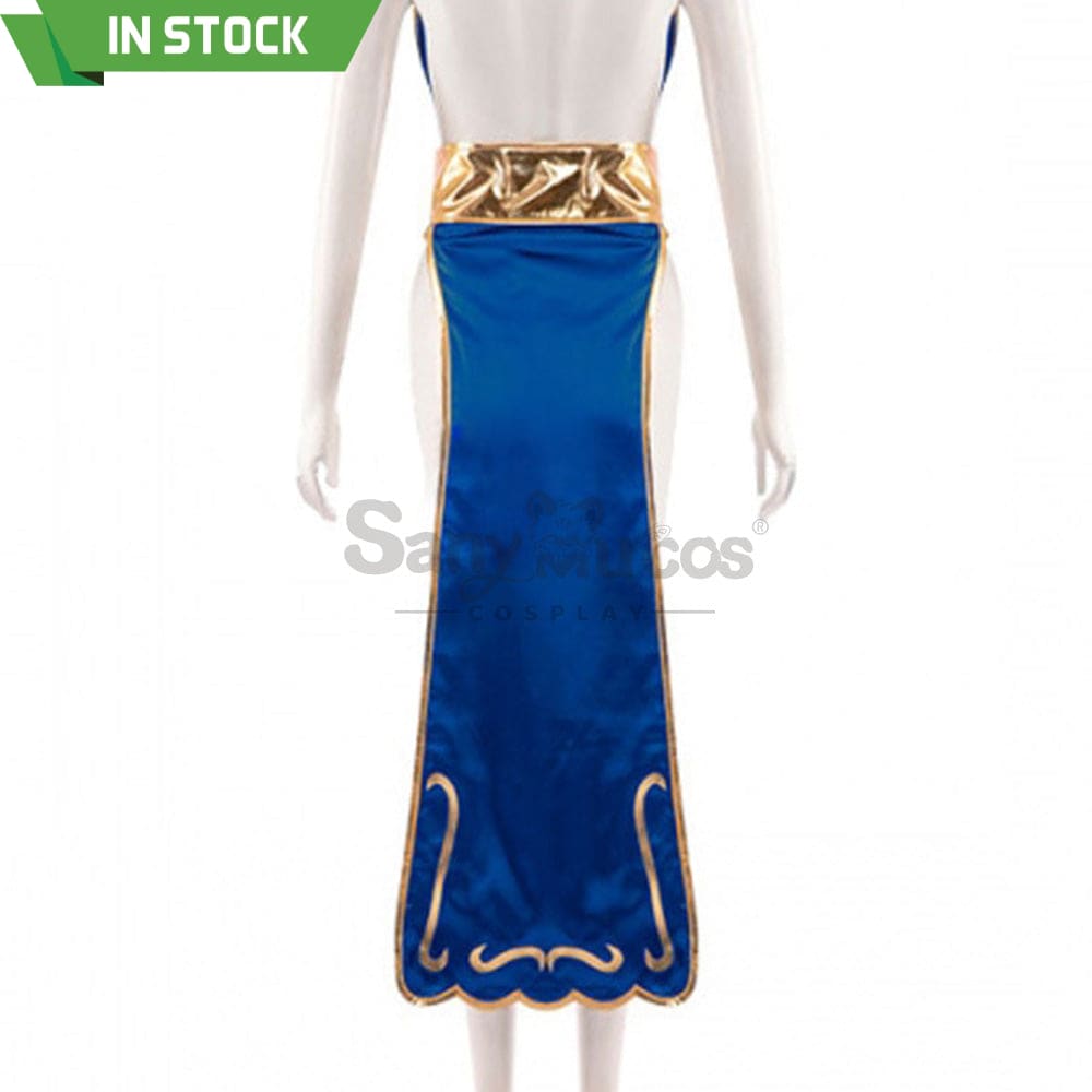 【In Stock】Game Street Fighter Cosplay Chun-Li Costume Sexy Cheongsam Plus Size Costumes