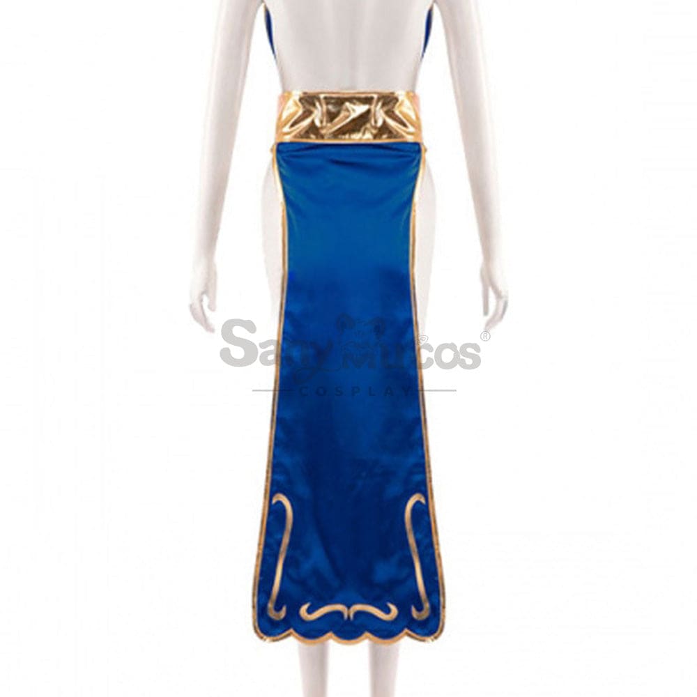 【In Stock】Game Street Fighter Cosplay Chun-Li Costume Sexy Cheongsam Plus Size Costumes