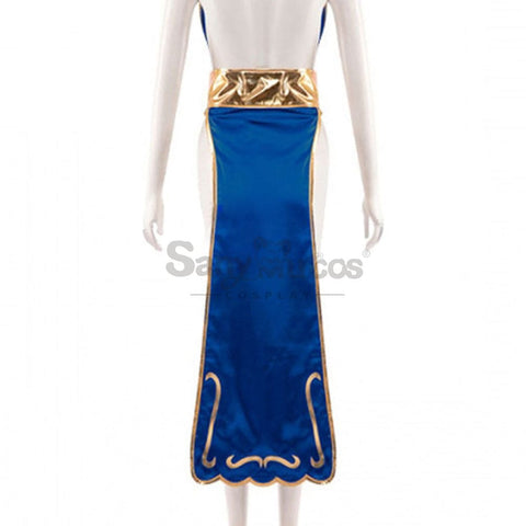 【In Stock】Game Street Fighter Cosplay Chun-Li Costume Sexy Cheongsam Plus Size Costumes