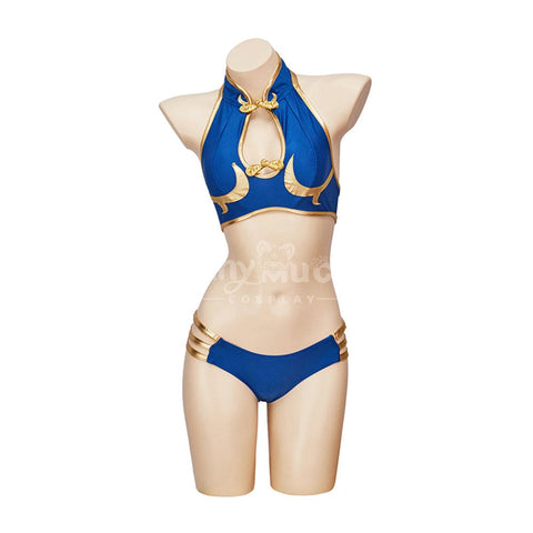 【In Stock】Game Street Fighter Cosplay Chun-Li Swimsuit Costume Plus Size Costumes