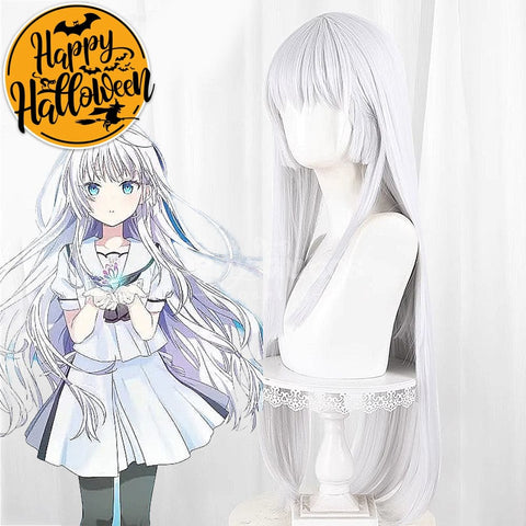 【In Stock】Game Summer Pockets Cosplay Naruse Shiroha Cosplay Costume Cosplay Wigs