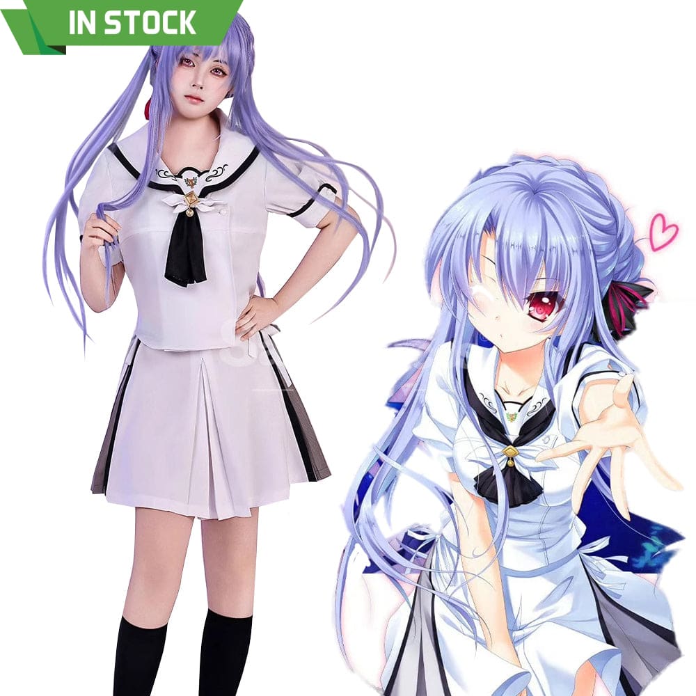 【In Stock】Game Summer Pockets Cosplay Naruse Shiroha&Sorakado Ao Cosplay Costume Cosplay Costumes