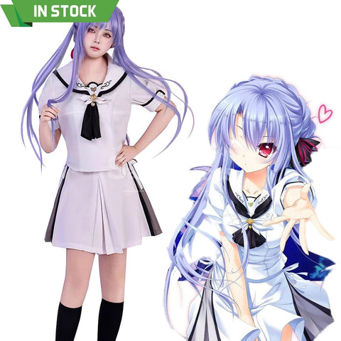 【In Stock】Game Summer Pockets Cosplay Naruse Shiroha&Sorakado Ao Cosplay Costume Cosplay Costumes