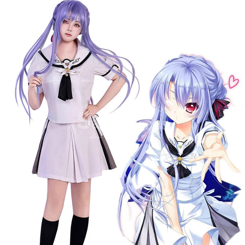 【In Stock】Game Summer Pockets Cosplay Naruse Shiroha&Sorakado Ao Cosplay Costume Cosplay Costumes