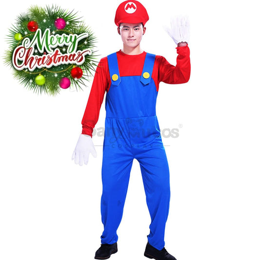 【In Stock】Game Super Mario Bros. Cosplay Mario/Luigi Costume Male / S Costumes 1000