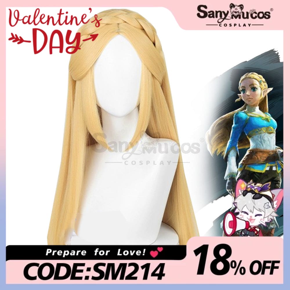 【In Stock】Game The Legend Of Zelda Cosplay Princess Long Wig Wigs