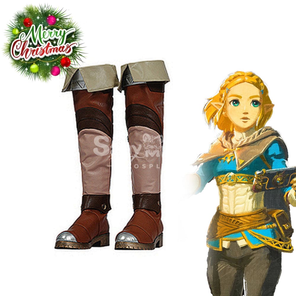 【In Stock】Game The Legend Of Zelda Cosplay Princess Shoes Boots