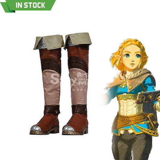 【In Stock】Game The Legend Of Zelda Cosplay Princess Shoes Boots 1000