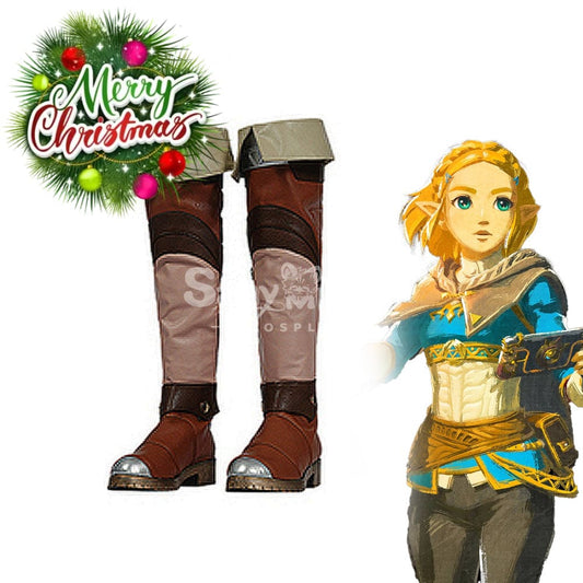 【In Stock】Game The Legend Of Zelda Cosplay Princess Shoes Boots 1000