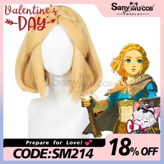 【In Stock】Game The Legend Of Zelda Cosplay Princess Short Wig Wigs 1000