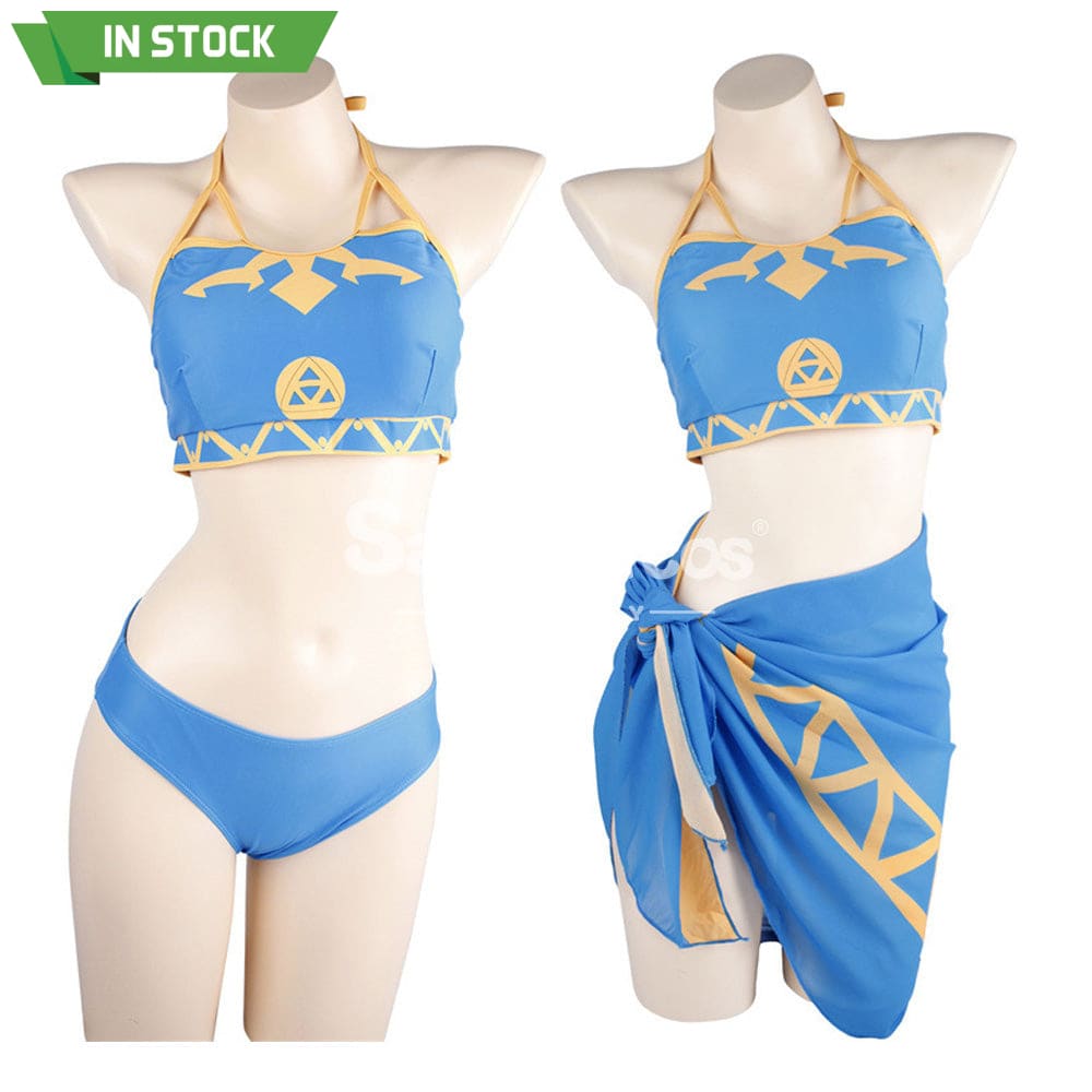 【In Stock】Game The Legend Of Zelda Cosplay Princess Swimsuit Costume Costumes